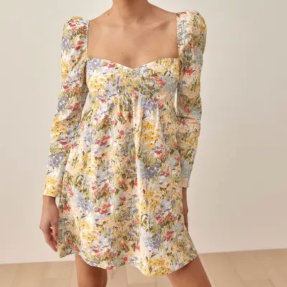 Reformation Kenzie Dress (countryside print) - Picture 1 of 5